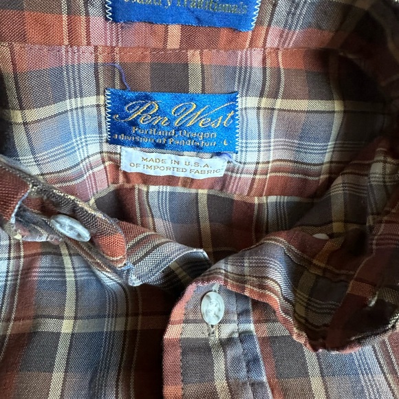 Pen West (Pendleton) men’s lrg Short sleeve button shirt - Picture 2 of 10